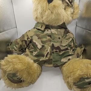 Bear Forces of America US Army Camo Fatigues Brown Teddy Bear 16" Plush 1989